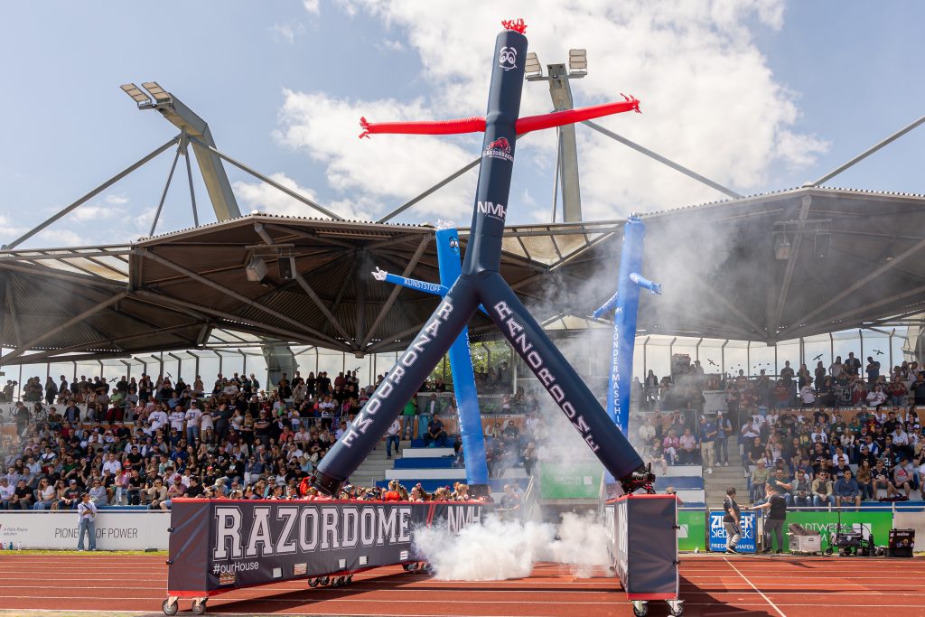 #

ifm Razorbacks Ravensburg vs Muhlenberg Mules, American Football, German Football League, Preseason Game, 2025, 18.05.2025,

Foto: Foot Bowl/Sebastian Just